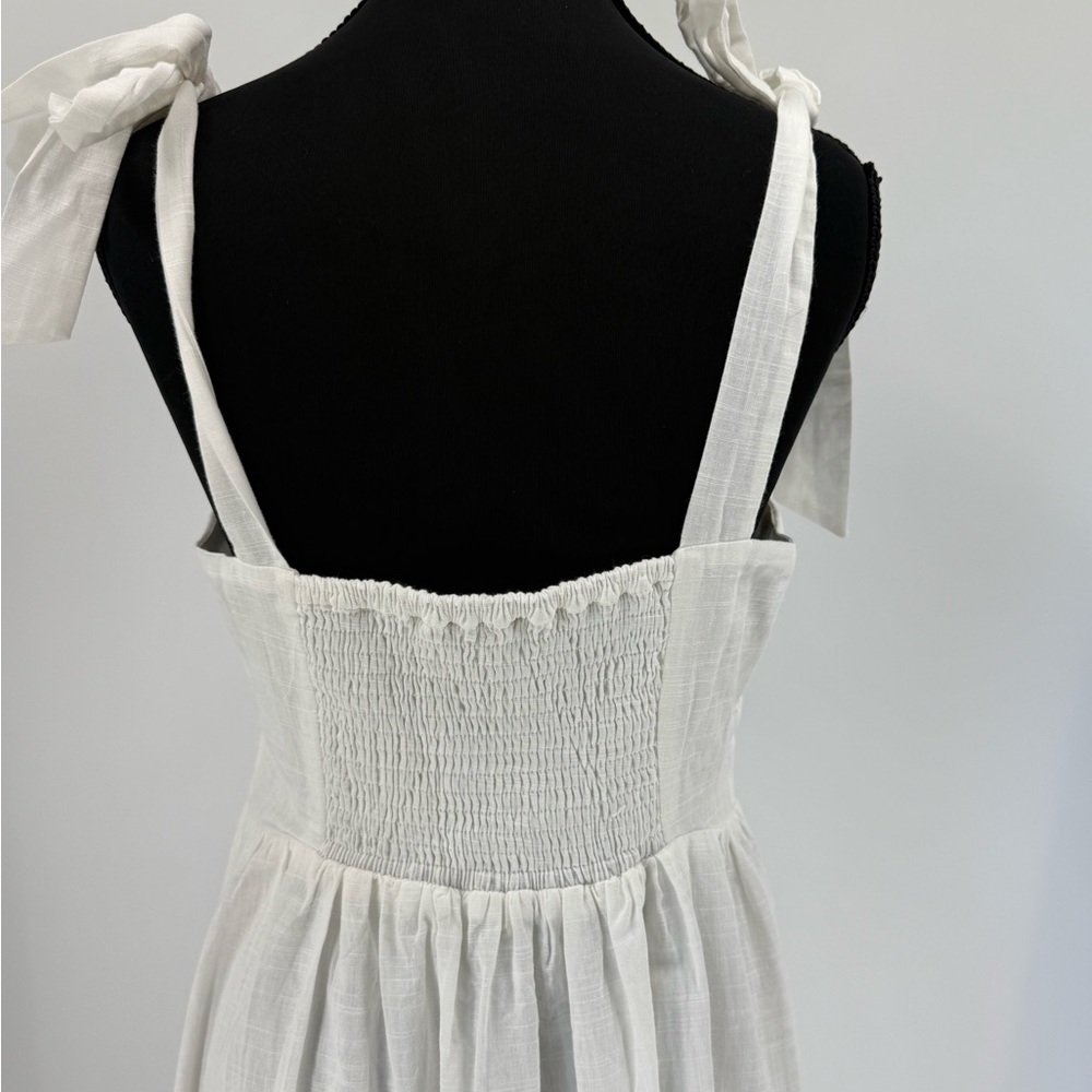 Lulus Embroidered Button Square Front Midi A-Line… - image 4